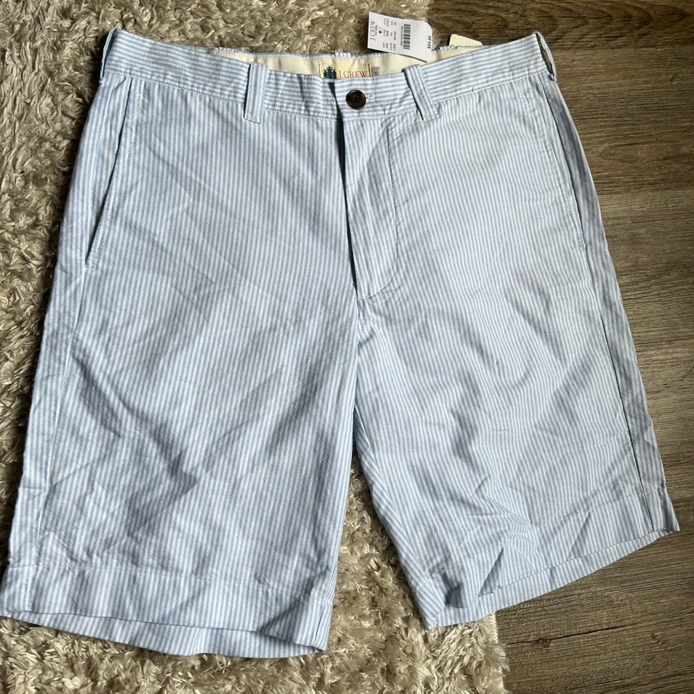 J. Crew Blue Seersucker Shorts